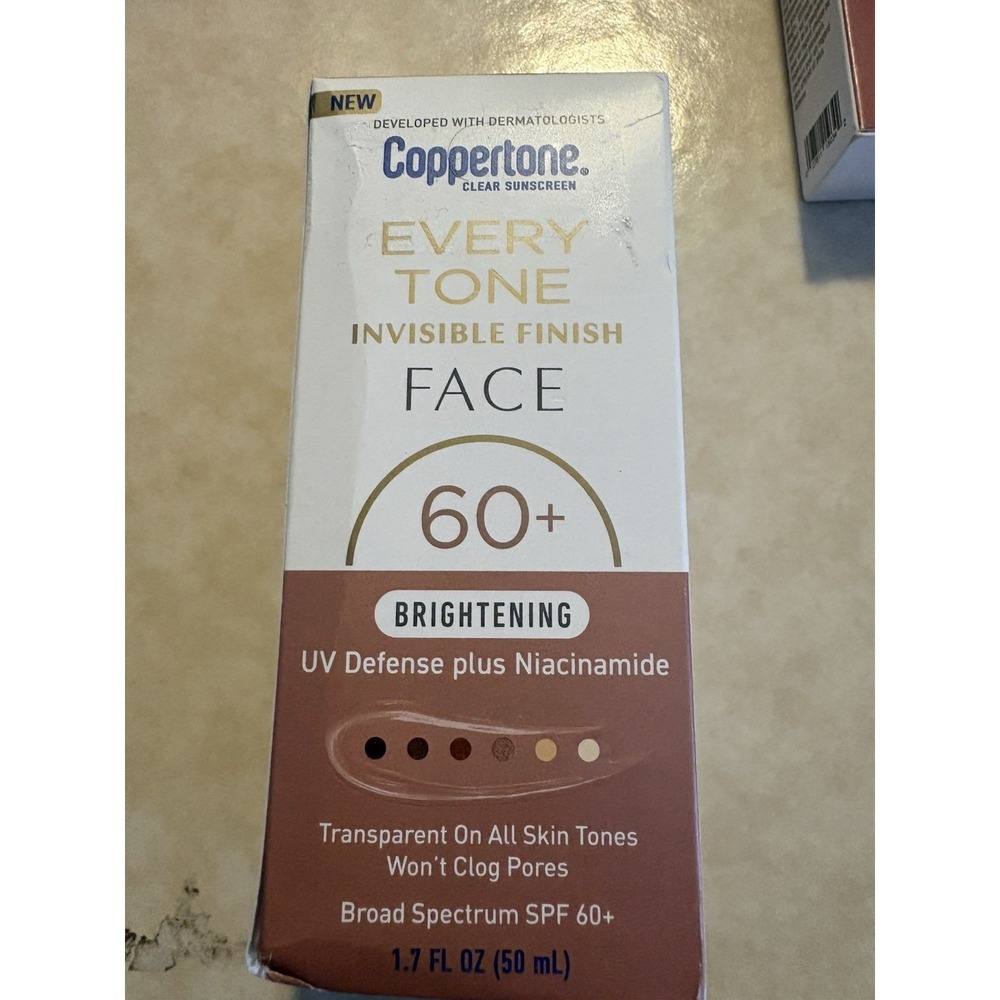Coppertone Every Tone Invisible Finish Face SPF 60+ Sunscreen Brightening